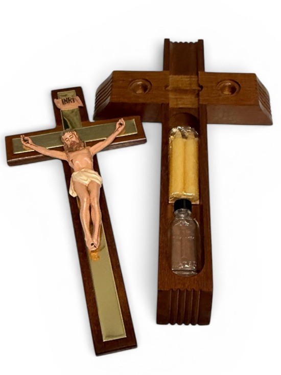 Vintage Other - Vintage Last Rights Crucifix Sacrament Set From the 1960’s